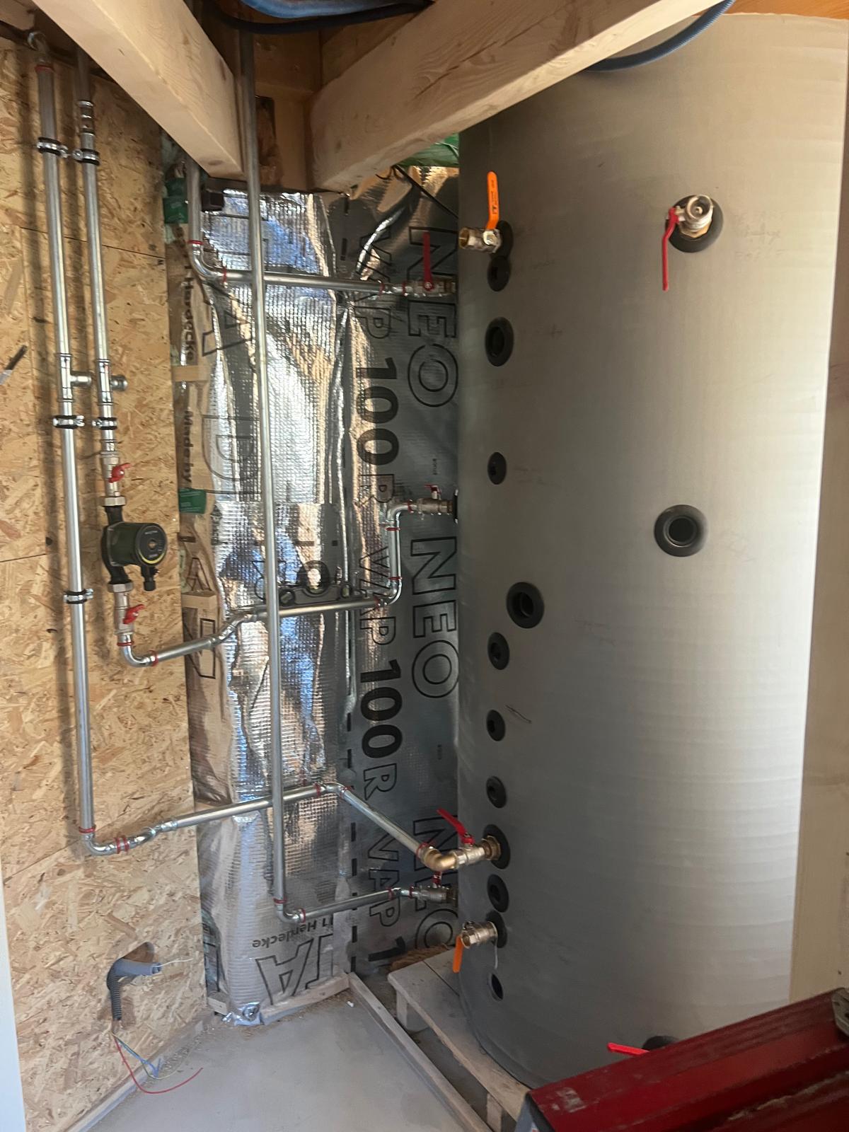 Installation ballon tampon avec isolation thermique à Farciennes